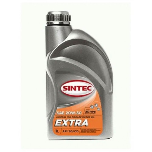 SINTEC Экстра 20W-50 1л. Масло моторное минеральное