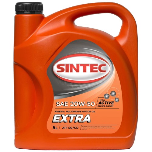 SINTEC Экстра 20W-50 1л. Масло моторное минеральное
